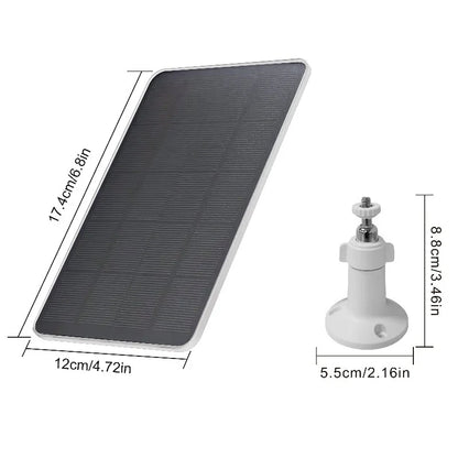 Panneau Solaire XMSJ 10W 5V – Type-C, Idéal pour Caméras et Éclairage Domestique