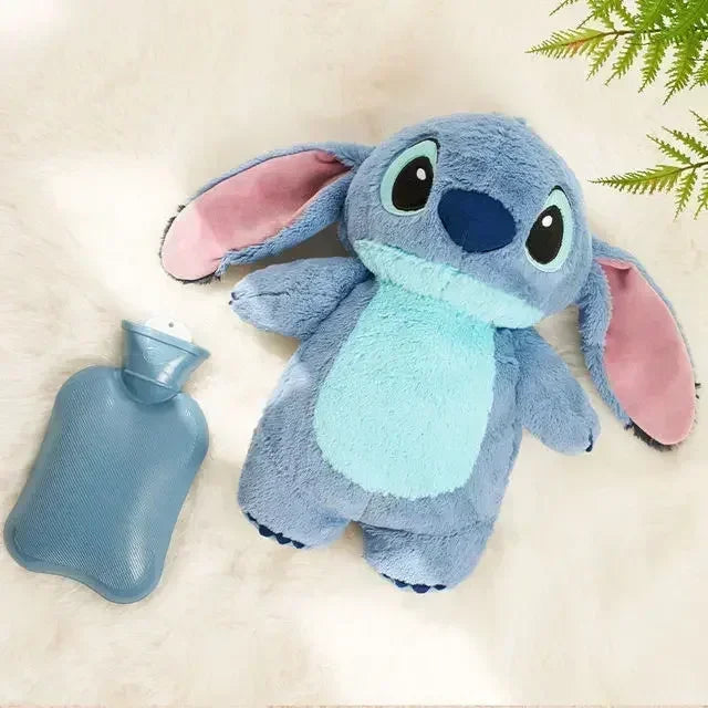 Bouillotte Peluche Stitch Disney 30cm - Chauffe-Mains Doux Hiver Cadeau