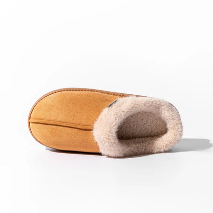 Pantoufles d’Intérieur unisexe – Chaudes, Confortables et Plates en Faux Daim