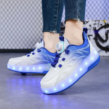 Chaussures LED pour Enfants – Respirantes, Unisexes et Confortables pour 7-14 Ans