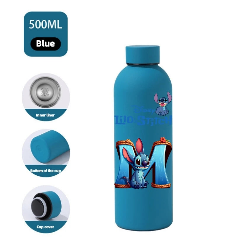 Gourde Stitch Disney 500ml Acier Inoxydable - Bouteille Eau Sport Isotherme