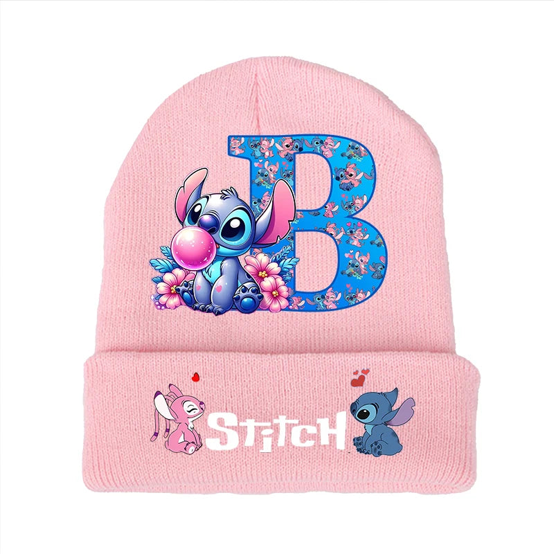 Bonnet Stitch Disney Enfant - Chapeau Tricoté Laine Hiver Kawaii