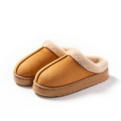 Pantoufles d’Intérieur unisexe – Chaudes, Confortables et Plates en Faux Daim