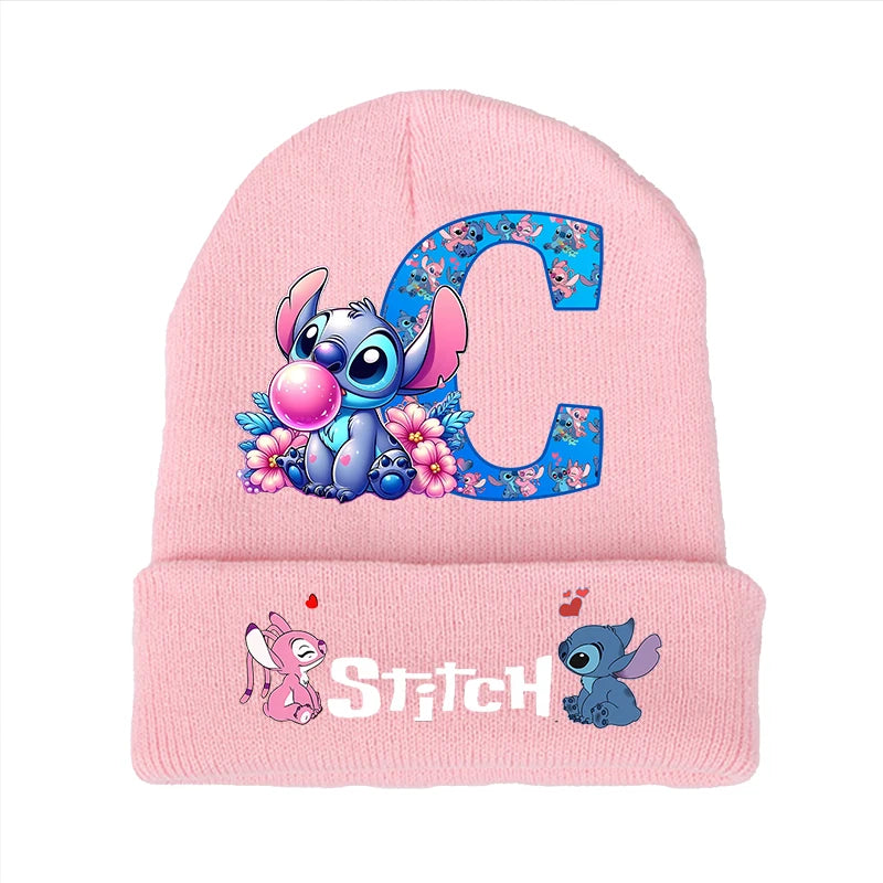 Bonnet Stitch Disney Enfant - Chapeau Tricoté Laine Hiver Kawaii