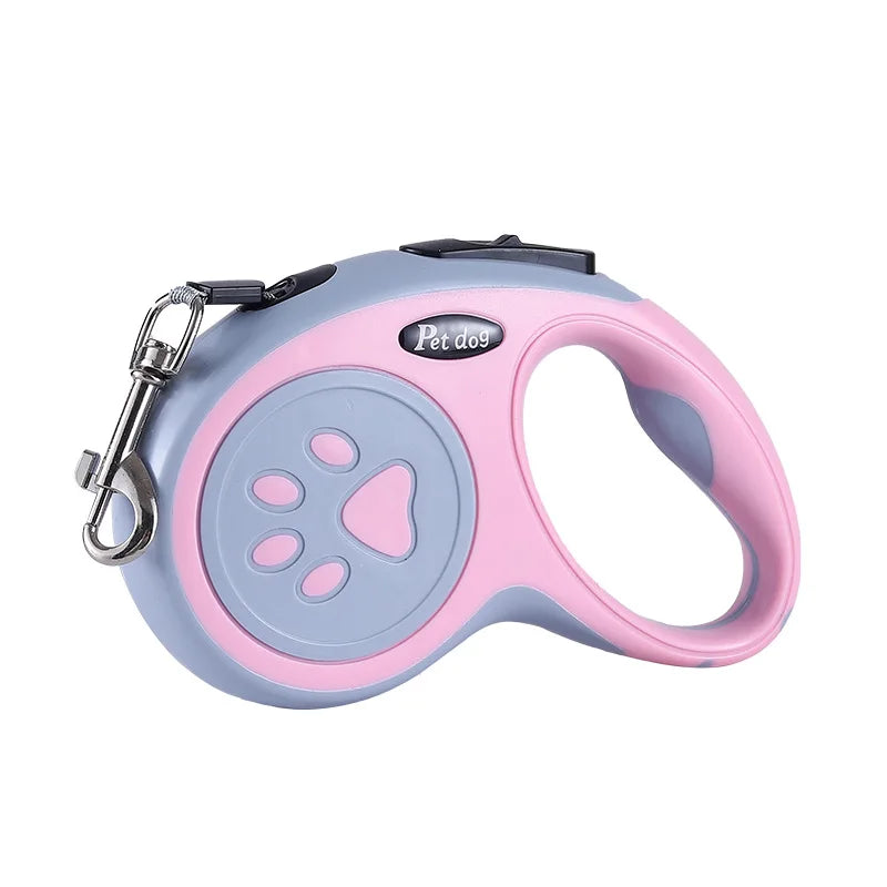 Laisse Rétractable pour Chien et Chat – Nylon Durable 3m/5m pour Promenades