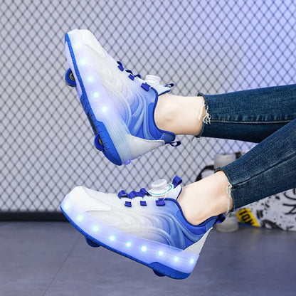 Chaussures LED pour Enfants – Respirantes, Unisexes et Confortables pour 7-14 Ans