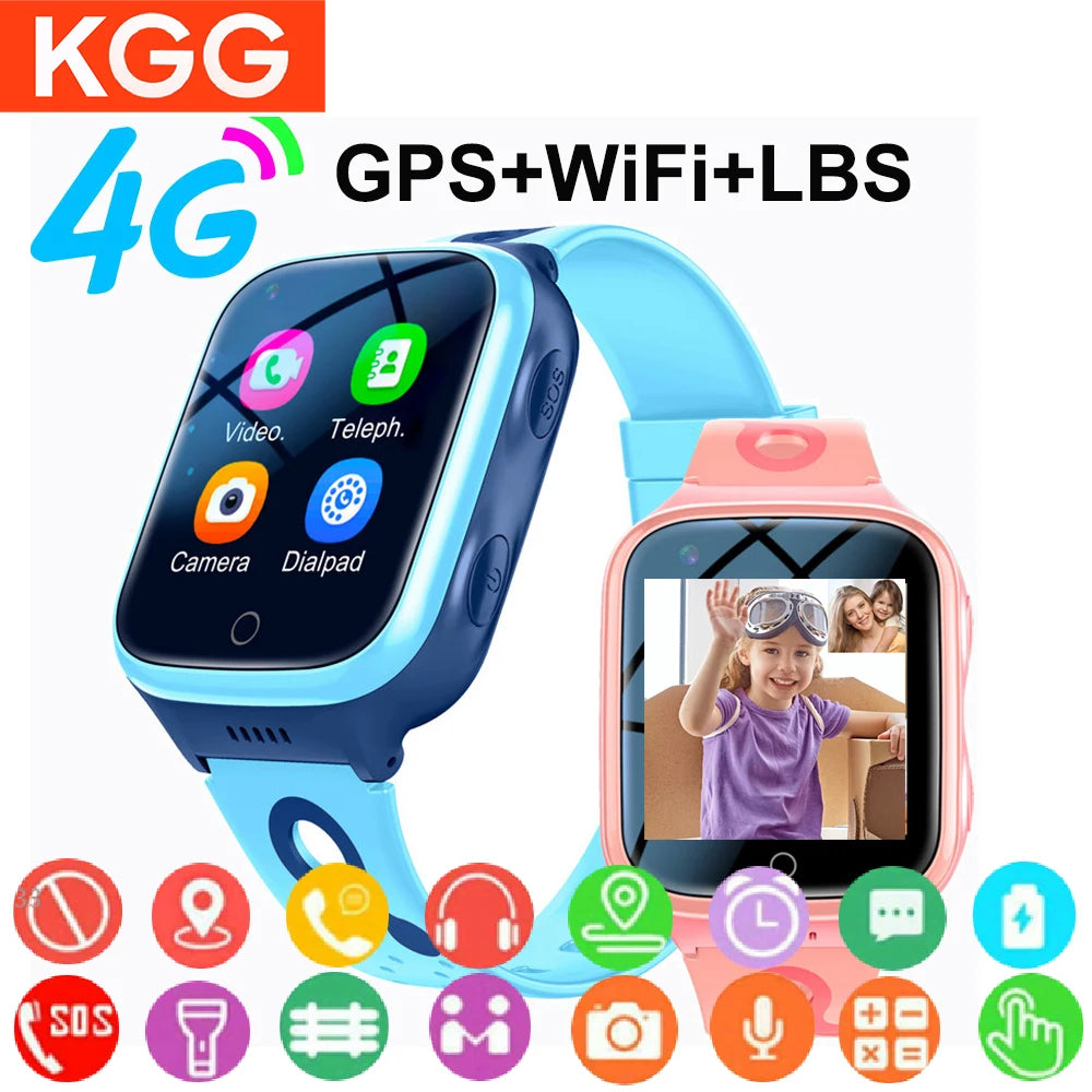 Montre Connectée GPS 4G Enfant - Appel Vidéo SOS Localisation