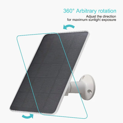 Panneau Solaire XMSJ 10W 5V – Type-C, Idéal pour Caméras et Éclairage Domestique